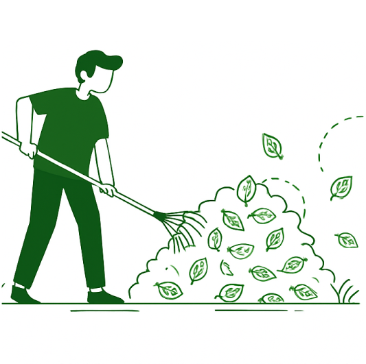 Ramassage des feuilles